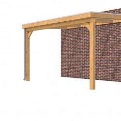 Hillhout douglas veranda Excellent 400, 412 x 310 cm, dakplaat opaal, onbehandeld.