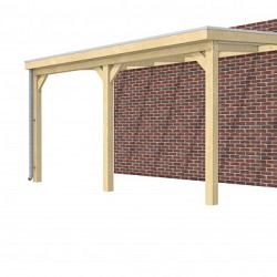 Hillhout vuren veranda Excellent 500, 512 x 310 cm, dakplaat opaal, onbehandeld.