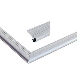 Aluminium Daktrimset Met Ronde Kraal t.b.v. Plat Dak, Maximale Dakmaat 1500 x 600 cm.