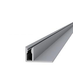 Aluminium Onderprofiel 4,0 x 2,2 x 300 cm.  W23540