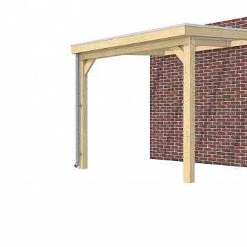 Hillhout vuren veranda Excellent 300, 312 x 310 cm, dakplaat opaal, onbehandeld.