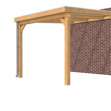 Hillhout douglas veranda Excellent 300, 312 x 400 cm, dakplaat helder, onbehandeld.