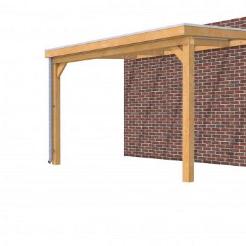 Hillhout douglas veranda Excellent 400, 412 x 310 cm, dakplaat helder, onbehandeld.