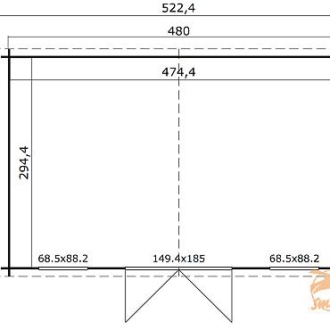 Udo 480x300 Olijfgroen Geïmpregneerd