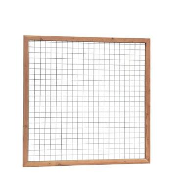 Douglas Betonijzer Trellis Maas 7,5 x 7,5 cm. In Raamwerk 4,5 x 7 cm.180 x 180 cm. Blank  W32050 =V