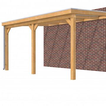 Hillhout douglas veranda Excellent 500, 512 x 360 cm, dakplaat helder, onbehandeld.