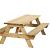 Picknicktafel Bobito, 42 mm. Dik, Bladmaat 220 x 71 cm.  W11024