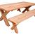 Tuinset Xavi Excellent, 2 x Bank En 1 x Tafel, Onbehandeld  1023869