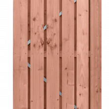 Douglas Fijnbezaagde Deur Op Stalen Frame Plank 14 cm. 100 x 190 cm. Blank 1060615  (W42045)   =V